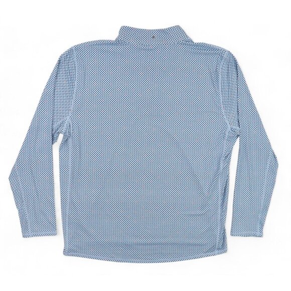 NEW 1764 Iconic 1/4 Zip Golf Pullover Men's XL Blue Red Geometric Performance - Picture 2 of 7